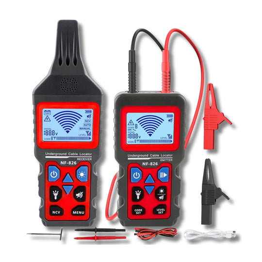 Buscador de disyuntores y probador GFCI NF-824 de Noyafa con pantalla LCD clara: detección de disyuntores eficiente y precisa