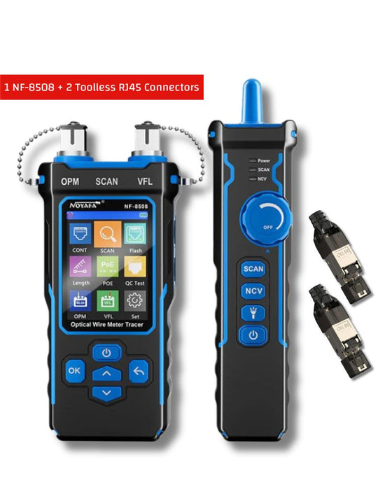 Noyafa NF-8508 Многофункциональный кабельный тестер для RJ11/45, POE, Fiber Optic