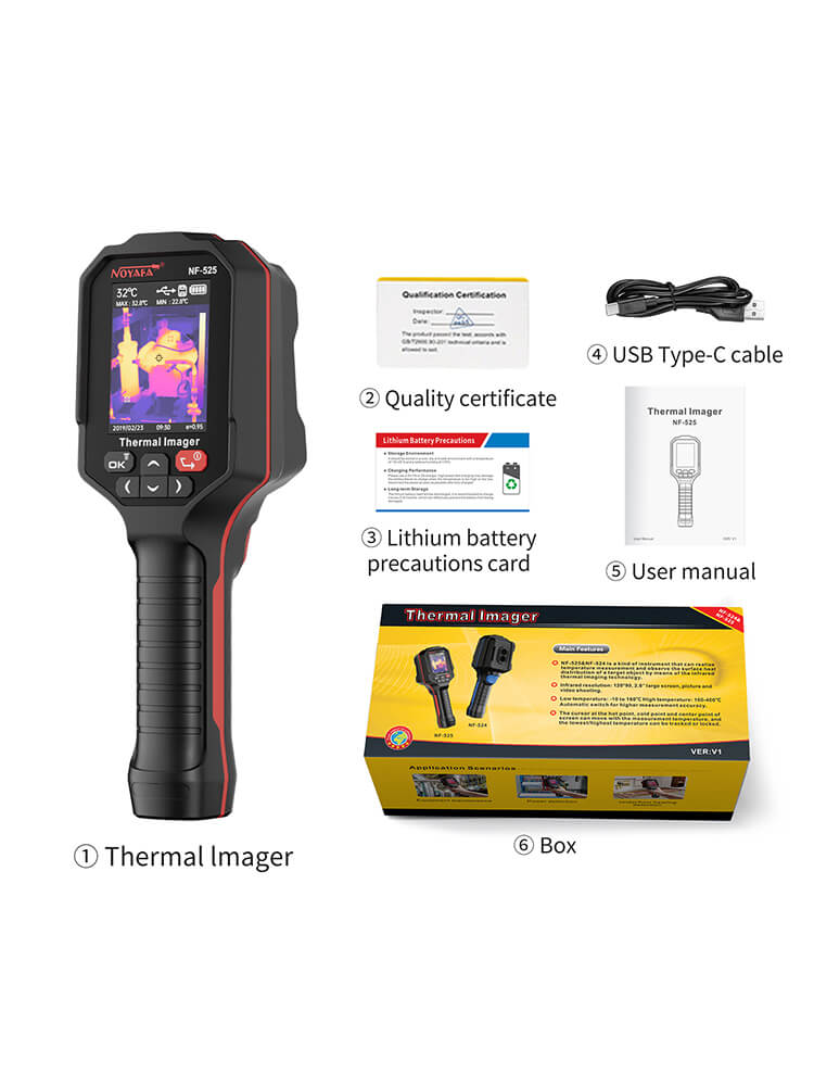 Noyafa NF-525 Handheld Termal Imager for Home, Industrial, Inspección Eléctrica