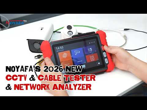 [2026 Neu] Noyafa NF-IPC728HSO Multifunktionaler CCTV-Tester – 8" Full-HD IPS, 8K UHD Kamera-Support, Dual-Gigabit Ethernet, Netzwerktools, Wi-Fi Analyse, TDR Kabeltest, PoE, OPM & VFL für Sicherheit & Verkabelung