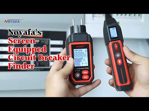 Noyafa NF-824 أداة اكتشاف قاطع الدائرة الكهربائية واختبار GFCI مع شاشة LCD واضحة - كشف فعال ودقيق للقواطع