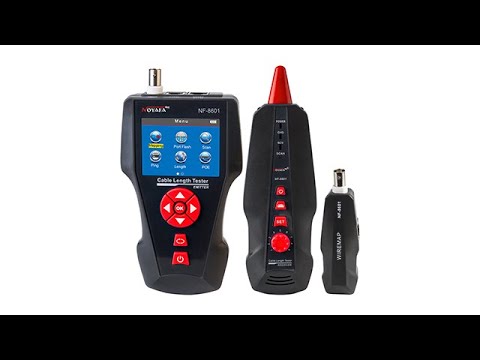 NOYAFA NF-8601 Cable Length Tester. Locate faults for RJ45/RJ11/BNC Cable with PING/POE function